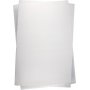 Feuilles de plastique rtractables - transparentes mates - 10 feuilles