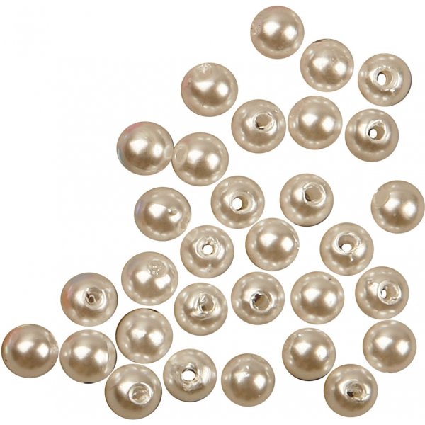 Perles de cire - nacre - 5 mm - 100 pcs