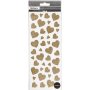 Autocollants paillets - dors - coeurs - 2 feuilles