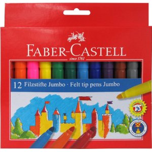Stylos fibre Jumbo - 12 couleurs Stylos fibre Jumbo - 12 couleurs