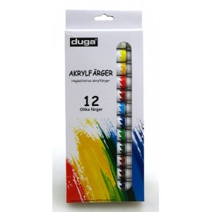 Coffret de peinture acrylique 12x12ml Coffret de peinture acrylique 12x12ml