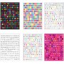 Autocollants lettres 6 feuilles