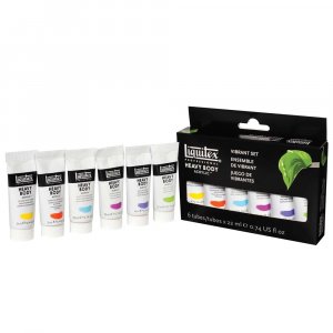 Set de peinture acrylique Heavy Body Liquitex Vibrant colours - 6x22 ml Set de peinture acrylique Heavy Body Liquitex Vibrant colours - 6x22 ml