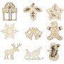 Dcorations en bois - Nol - 45 pcs