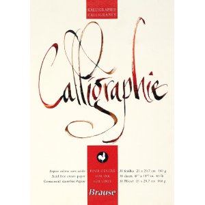 Bloc de calligraphie Structure parchemin 125g 30 feuilles Bloc de calligraphie Structure parchemin 125g 30 feuilles