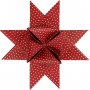 Bandes étoiles - rouge - blanc - Ø18 cm - 40 bandes
