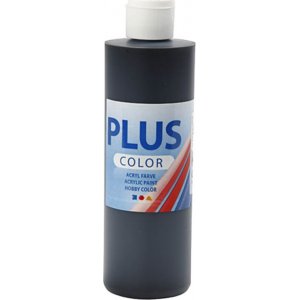 Peinture Plus Color Hobby - noir - 250 ml Peinture Plus Color Hobby - noir - 250 ml
