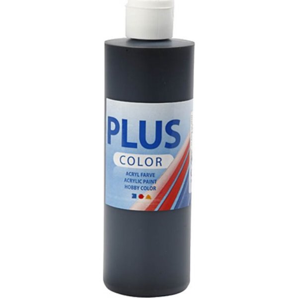 Peinture Plus Color Hobby - noir - 250 ml