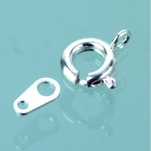 Collier serrure modèle à ressort 7 mm - argenté 50 pcs. Collier serrure modèle à ressort 7 mm - argenté 50 pcs.