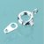 Collier serrure modèle à ressort 7 mm - argenté 50 pcs. Collier serrure modèle à ressort 7 mm - argenté 50 pcs.