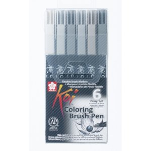 Stylo pinceau Koi Color - 6 stylos Stylo pinceau Koi Color - 6 stylos