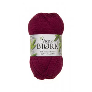 Fil Viking Bouleau 50g - Rouge foncé (562) Fil Viking Bouleau 50g - Rouge foncé (562)