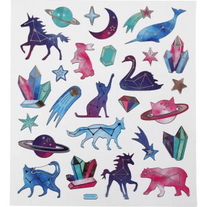 Autocollants - animaux avec signes du zodiaque Autocollants - animaux avec signes du zodiaque