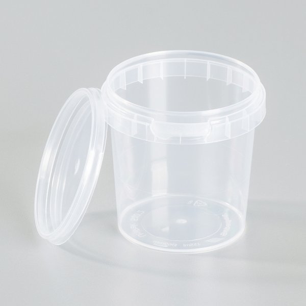 Rcipient vide  69 mm h 65 mm - paquet de 20 - transparent 155 ml