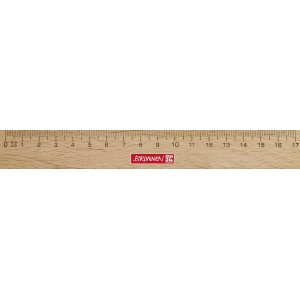 Règle en bois 17 cm Règle en bois 17 cm