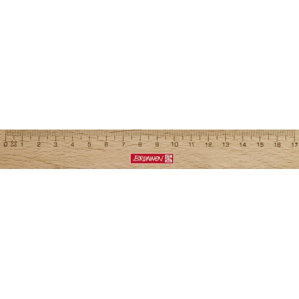 Rgle en bois 17 cm