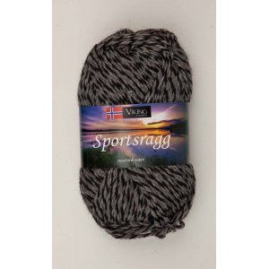 Fil Viking Chiffon de sport 50g - Gris/Noir (540) SR Fil Viking Chiffon de sport 50g - Gris/Noir (540) SR