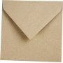 Enveloppe recycle - naturel - 16 x 16 cm - 50 pcs
