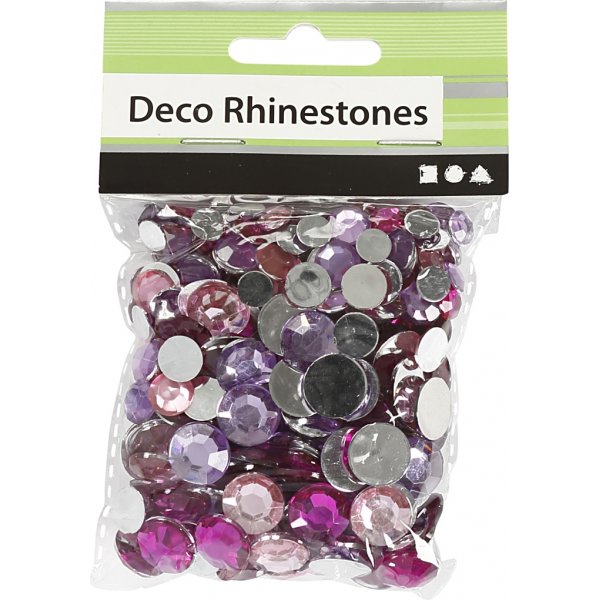 Strass - violet - Rond - 6+9+12 mm - 360 pcs