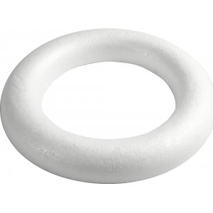 Bague à dos plat - blanc - 35 cm Bague à dos plat - blanc - 35 cm