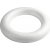 Bague à dos plat - blanc - 35 cm Bague à dos plat - blanc - 35 cm