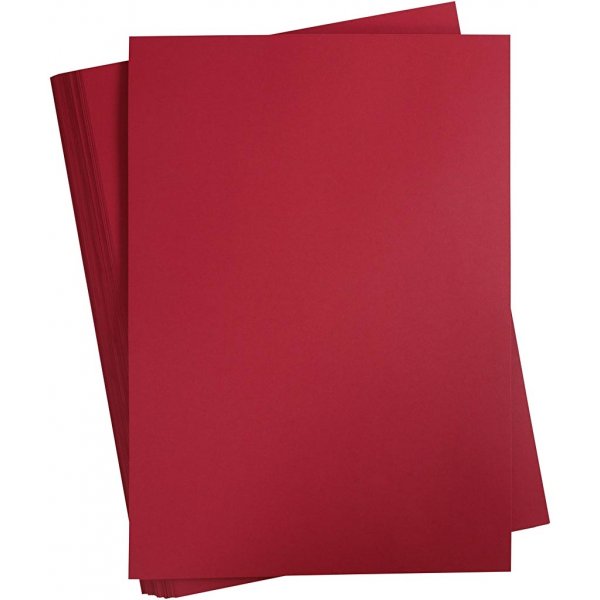 Carton coloré - Rouge Noël - A2 - 180 g - 100 feuilles Carton coloré - Rouge Noël - A2 - 180 g - 100 feuilles