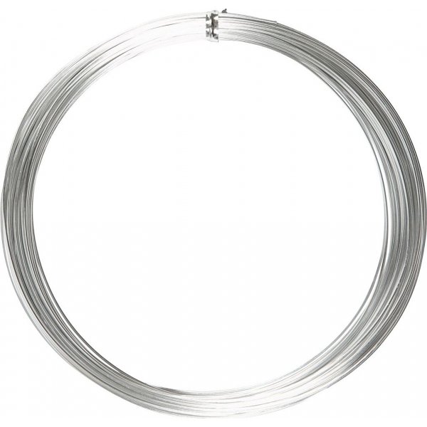 Fil d'aluminium - 1 mm - argent - 16 m