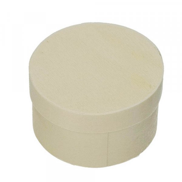 Caisse en contreplaqu  55 mm H 30 mm - ronde non traite