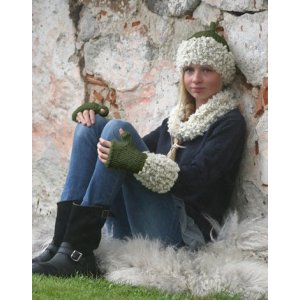 Patron tricot - Bonnet, boucle et mitaines carrées Patron tricot - Bonnet, boucle et mitaines carrées