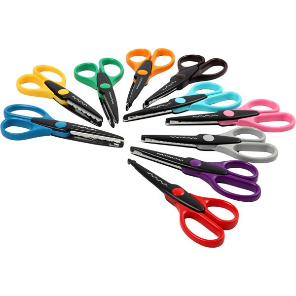Ciseaux à motifs - 10 pcs Ciseaux à motifs - 10 pcs