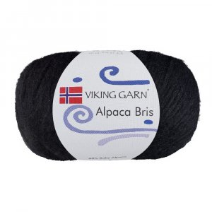 Fil Viking Alpaga Bris 50g - Noir (303) Fil Viking Alpaga Bris 50g - Noir (303)