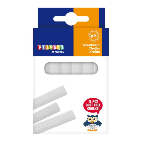 Craies blanches 12 pcs