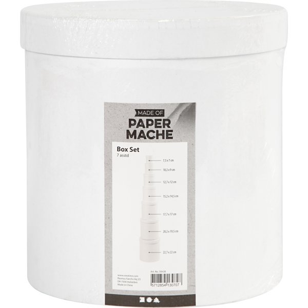 Cendres - blanches - rondes - 7 pcs