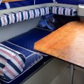 Image client Tissu d'ameublement Vinyle / Cuir artificiel Bleu Adriatique - 140 cm