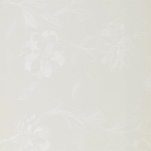 Toile cirée à motif floral en relief - Blanche Toile cirée à motif floral en relief - Blanche
