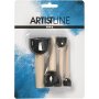 Pinceaux pour pochoirs en mousse - 4 pcs