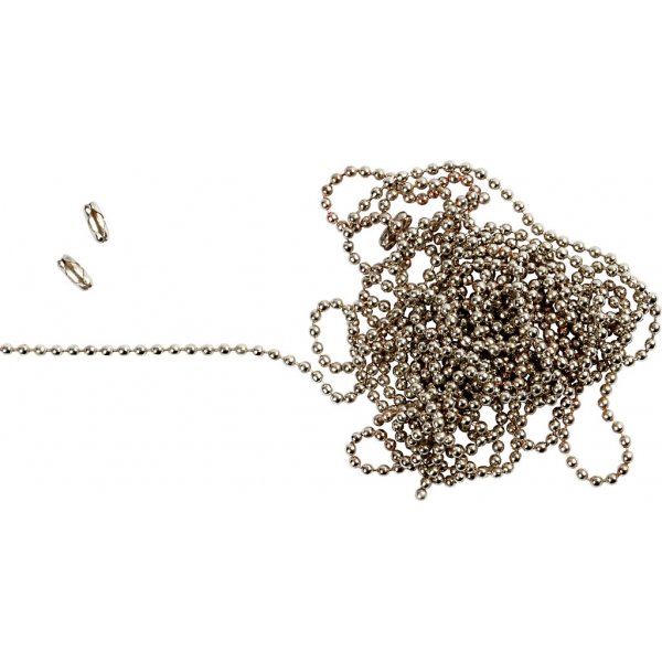 Chane boule - plaqu argent - 3 m