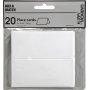 Cartes de placement - blanc cass - 20 pcs