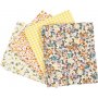 Tissu patchwork - jaune - 4 pcs