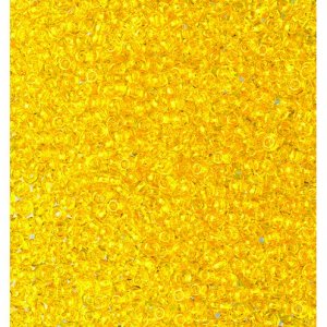 Rocailles transparentes - jaune Rocailles transparentes - jaune