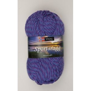 Fil Viking Sports Rag 50g - Violet/Bleu (589) SR Fil Viking Sports Rag 50g - Violet/Bleu (589) SR