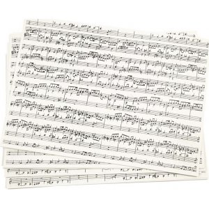 Carte avec impression - partitions - A4 - 10 feuilles Carte avec impression - partitions - A4 - 10 feuilles