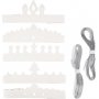 Couronnes en carton - blanches - 50 pcs