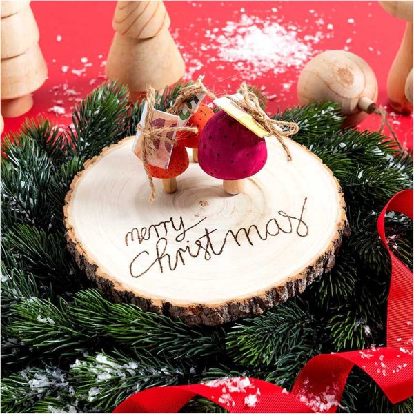 Dessous de verre en bois RICO Design WOODEN DISC GRAND