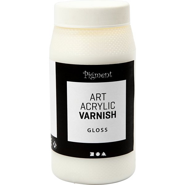 Vernis final Art Acrylique - Transparent brillant - blanc - 500 ml