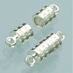 Serrure magnétique 8 mm - 2 cylindres argentés Serrure magnétique 8 mm - 2 cylindres argentés