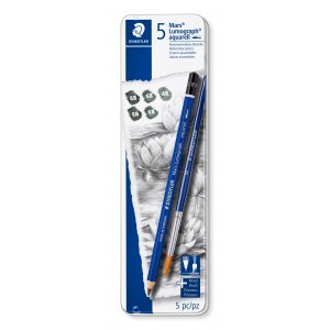 Crayons aquarelle Mars Lumograph avec pinceau Crayons aquarelle Mars Lumograph avec pinceau