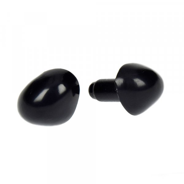 Nez de scurit en plastique noir lot de 2 - 18mm