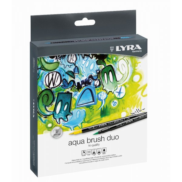 Stylos aquarelle Aqua Brush Duo - paquet de 36