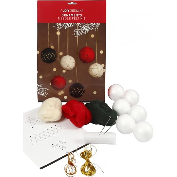 Set de bricolage - Boules de Nol - 6 pcs